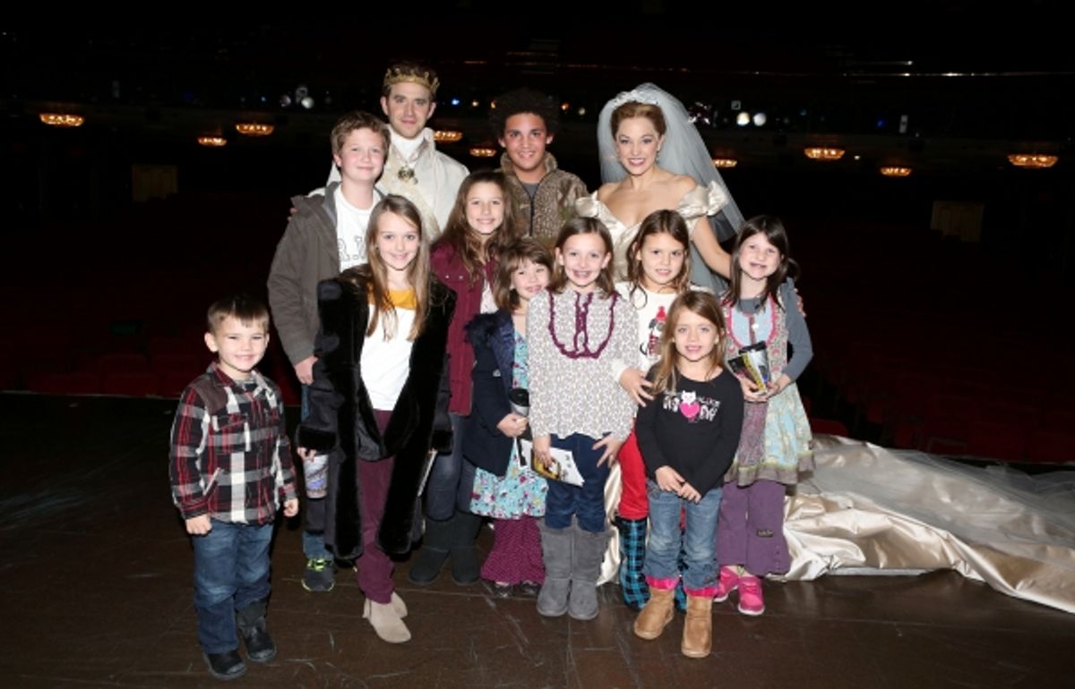 Laura Osnes and Santino Fontana with The ''Duck Dynasty'' Robertson Family at 