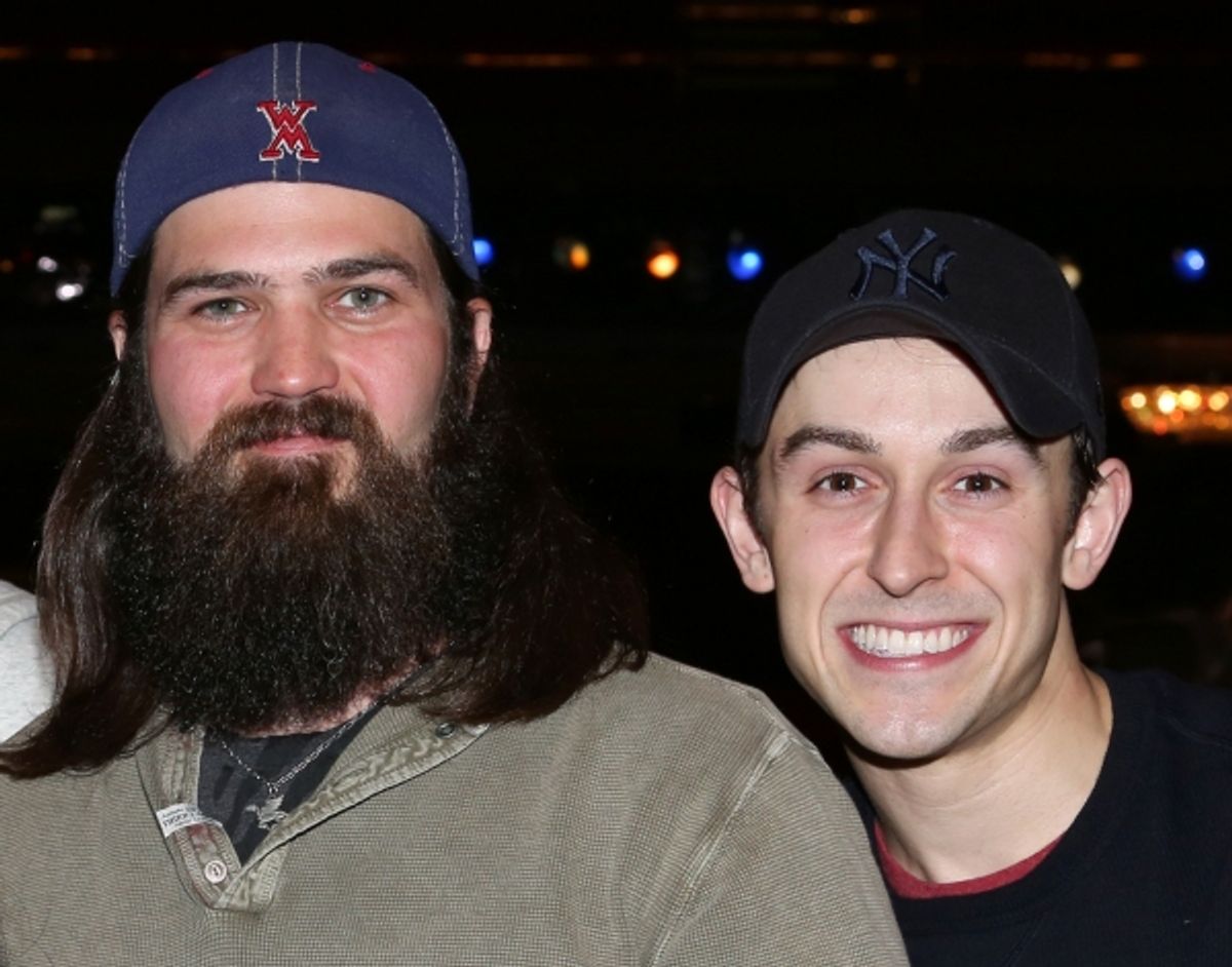 Cody Williams (R) with Jep Robertson at 