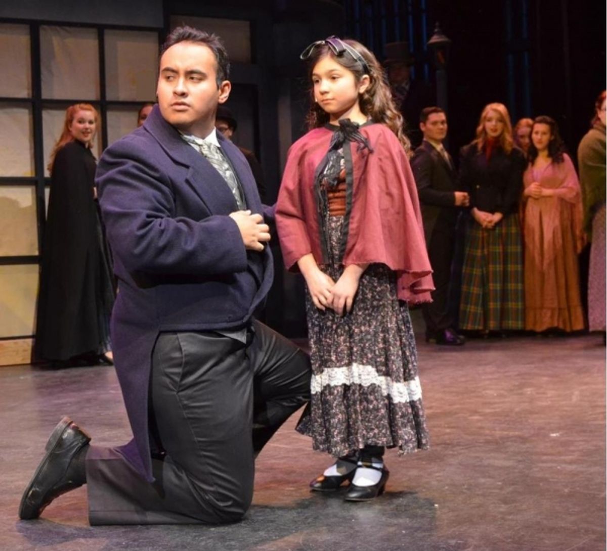  Nick Ardito-Martelli as ''Mr. Smythe'' and Olivia Berlingerio as ''Grace Smythe'' at 