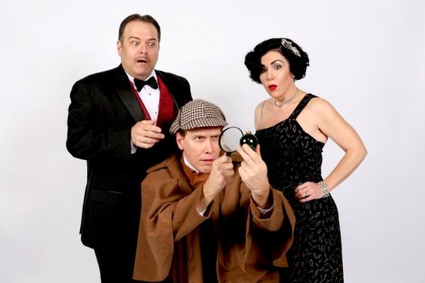 Randy Pearlman as Felix Geisel, Greg Holt as Williams Gillette and Emily Scott Banks  Photo
