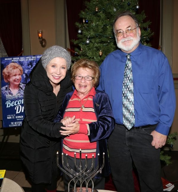 Debra Jo Rupp and Dr. Ruth K. Westheimer with Playwright Mark St. Germain  Photo