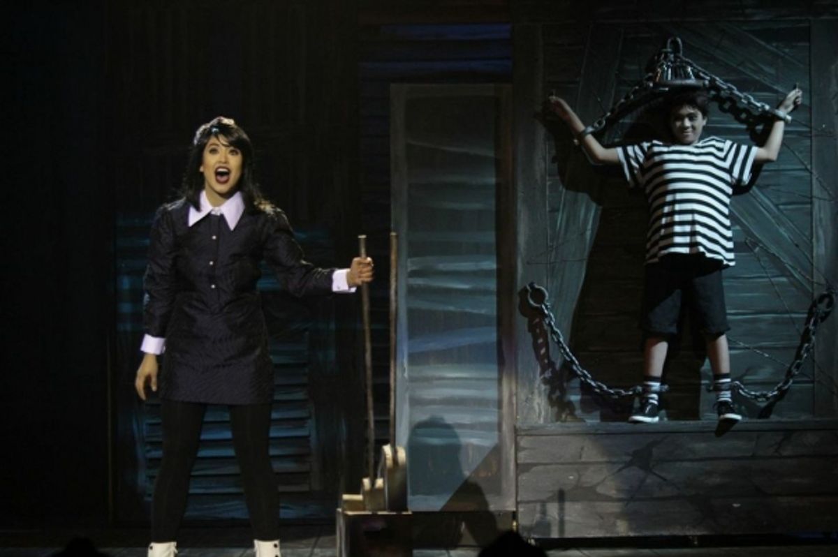 K-La Rivera as Wednesday, Anton Posadas as Pugsley at 