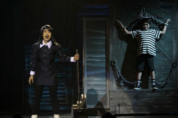 K-La Rivera as Wednesday, Anton Posadas as Pugsley Photo