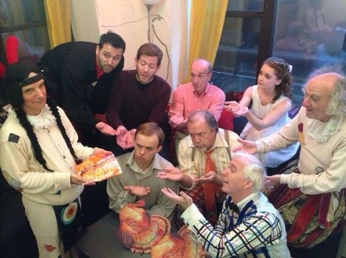 Photo Flash: Saturday Intermission Pics, Nov 30 - KINKY BOOTS, THE FANTASTICKS, 'HAPPY FELLA' and More Celebrate Turkey Day!  Image