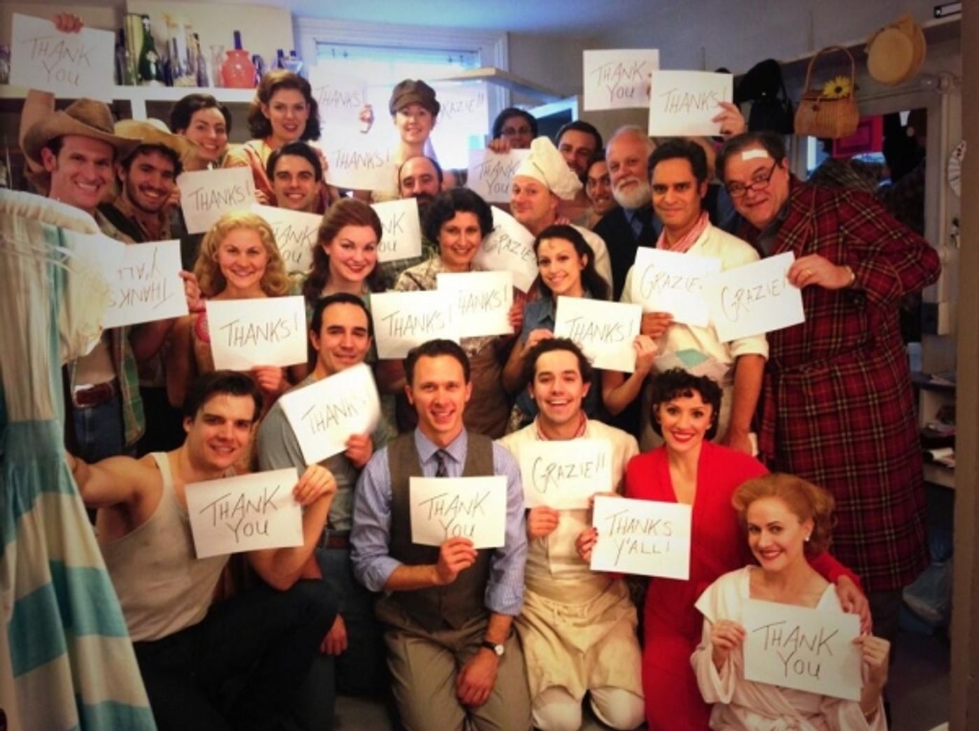 Photo Flash: Saturday Intermission Pics, Nov 30 - KINKY BOOTS, THE FANTASTICKS, 'HAPPY FELLA' and More Celebrate Turkey Day!  Image