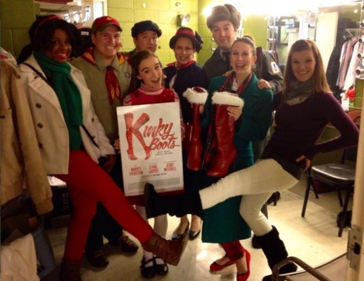 Photo Flash: Saturday Intermission Pics, Nov 30 - KINKY BOOTS, THE FANTASTICKS, 'HAPPY FELLA' and More Celebrate Turkey Day!  Image