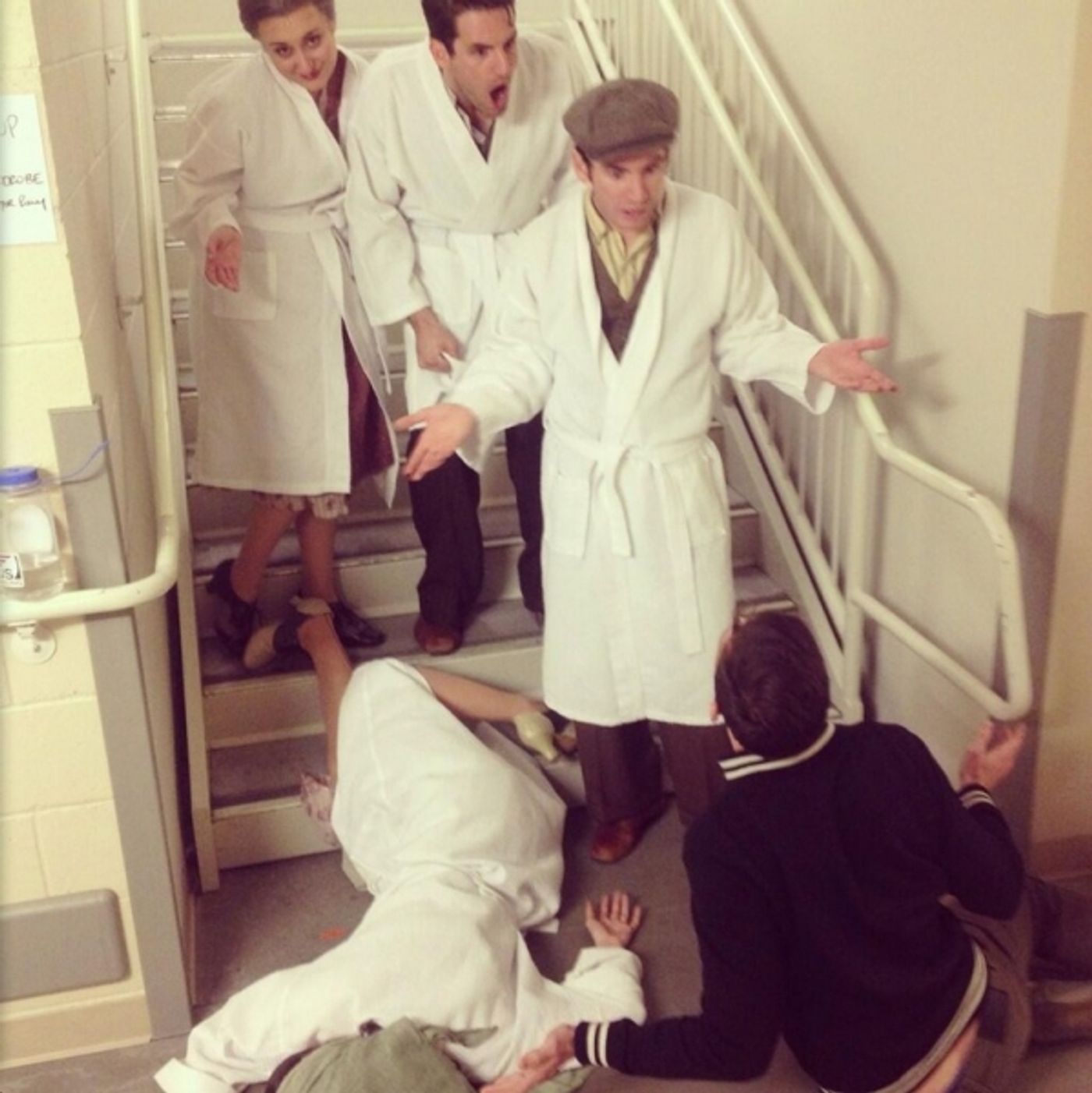 Photo Flash: Saturday Intermission Pics, Nov 30 - KINKY BOOTS, THE FANTASTICKS, 'HAPPY FELLA' and More Celebrate Turkey Day!  Image