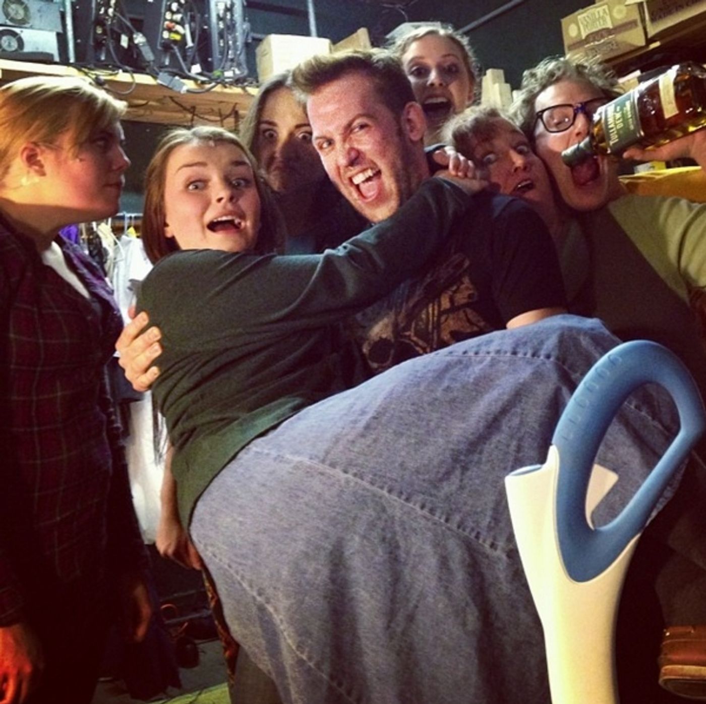 Photo Flash: Saturday Intermission Pics - Nov. 30 - Part 2 - THE PHANTOM OF THE OPERA Tour Cast Parades Paper Faces; Plus BIG FISH, CINDERELLA & More!  Image