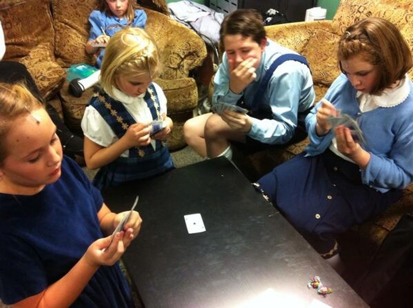 Photo Flash: Saturday Intermission Pics - Nov. 30 - Part 2 - THE PHANTOM OF THE OPERA Tour Cast Parades Paper Faces; Plus BIG FISH, CINDERELLA & More!  Image