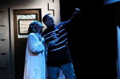 Kirsten Deane as Mary Hatch and Dan Lysne as George Bailey Photo