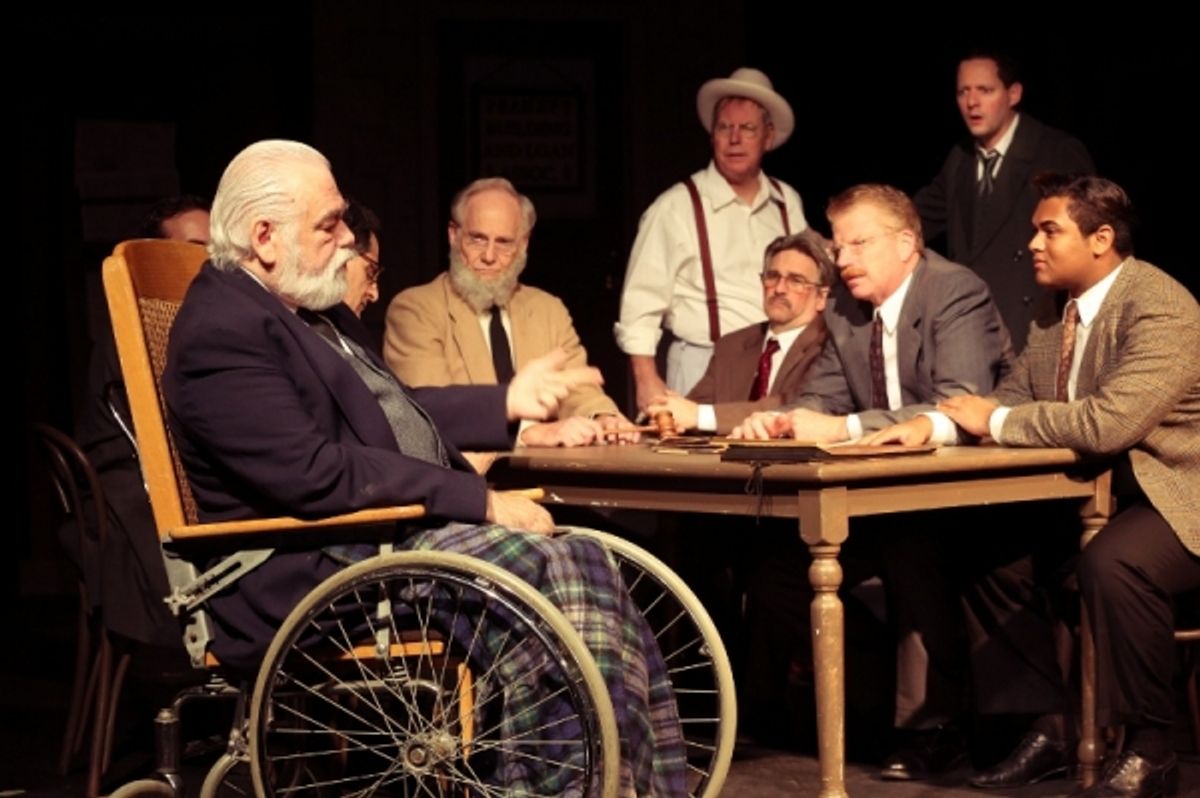 Tom Birkeland as Mr. Potter and ensemble at 