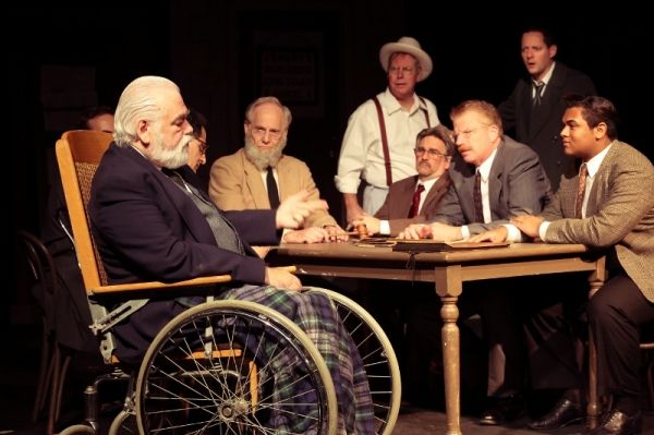 Tom Birkeland as Mr. Potter and ensemble Photo