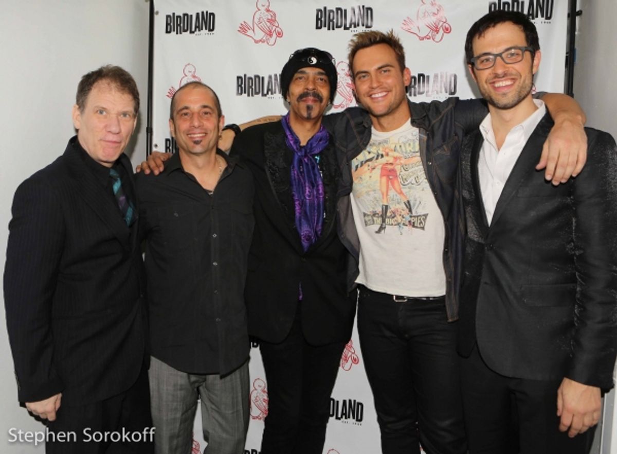 Gary Haase, Ray Marchica, Steve Bargonetti, Cheyenne Jackson, Ben Toth at 