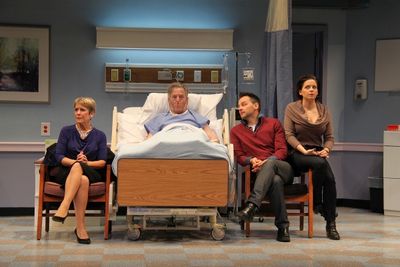 Naomi Jacobson (Rita), John Lescault (Ben), Kimberly Gilbert (Lisa), and Marcus Kyd ( Photo