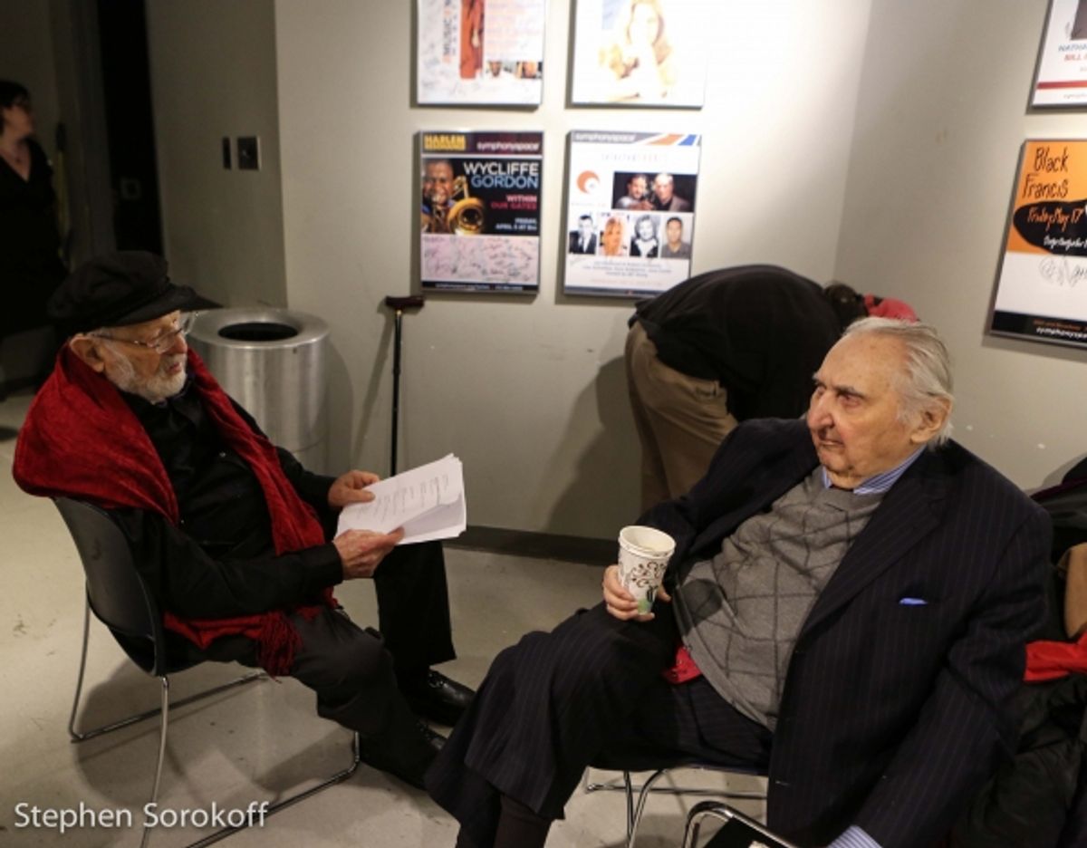 Theodore Bikel & Fyvush Finkel at 