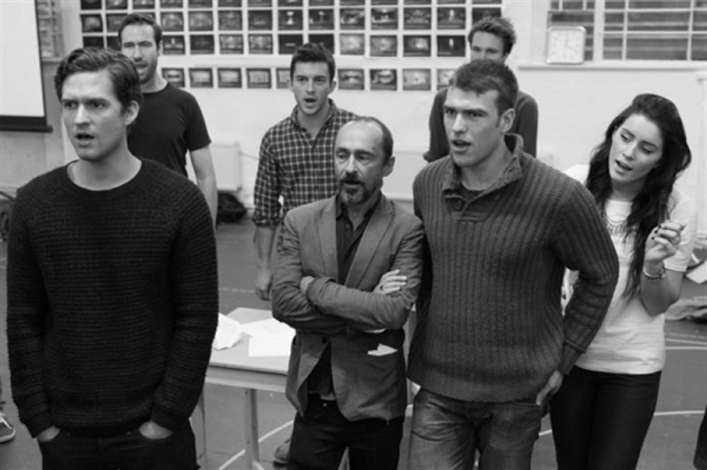 Photo Flash: In Rehearsal with DOCTOR WHO's Matt Smith & More for AMERICAN PSYCHO  Image