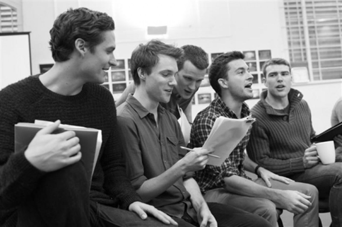Photo Flash: In Rehearsal with DOCTOR WHO's Matt Smith & More for AMERICAN PSYCHO  Image