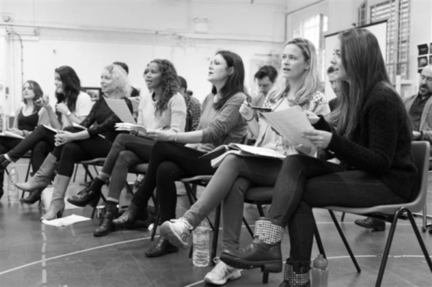 Photo Flash: In Rehearsal with DOCTOR WHO's Matt Smith & More for AMERICAN PSYCHO  Image