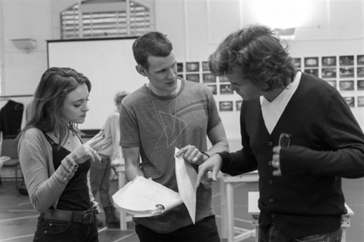 Photo Flash: In Rehearsal with DOCTOR WHO's Matt Smith & More for AMERICAN PSYCHO  Image