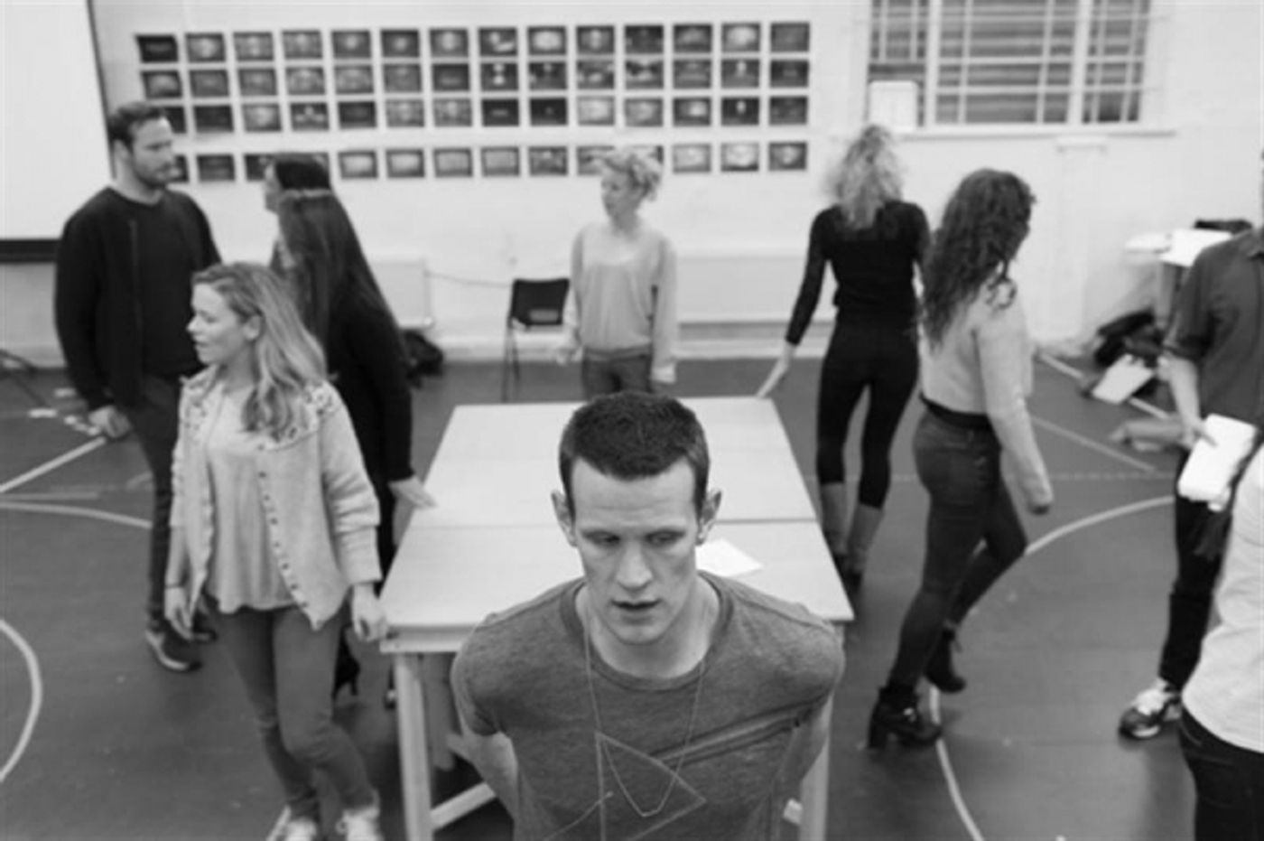 Photo Flash: In Rehearsal with DOCTOR WHO's Matt Smith & More for AMERICAN PSYCHO  Image