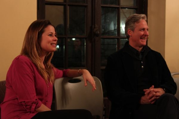 THE PREACHER AND THE SHRINK Stars ADRIA VITLAR and TOM GALANTICH at The Cathedral Chu Photo