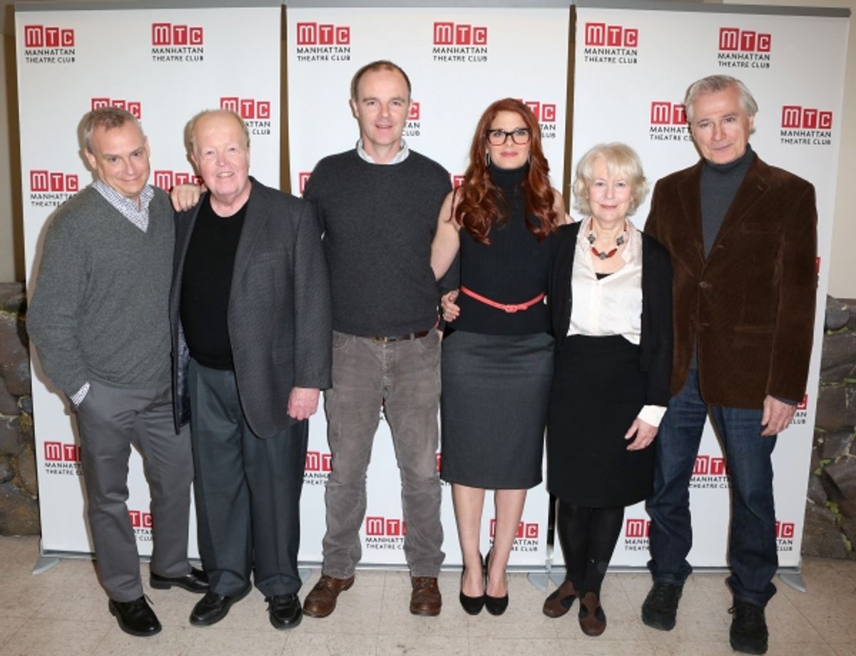 Director Doug Hughes, John Aylward, Brian F. O''Byrne, Debra Messing, Dearbhla Molloy and Playwright John Patrick Shanley at 