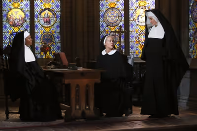 Audra McDonald as Mother Abbess, Carrie Underwood as Maria Photo
