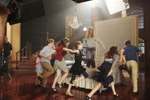 Carrie Underwood as Maria with Joe West as Kurt, Ella Watts as Louisa, Sophia Caruso as Brigitta, Ariane Rhinehart as Liesl, Michael Nigro as Fredrich @ BroadwayWorld Carrie Underwood as Maria with Joe West as Kurt, Ella Watts as Louisa, Sophia Caruso Photo