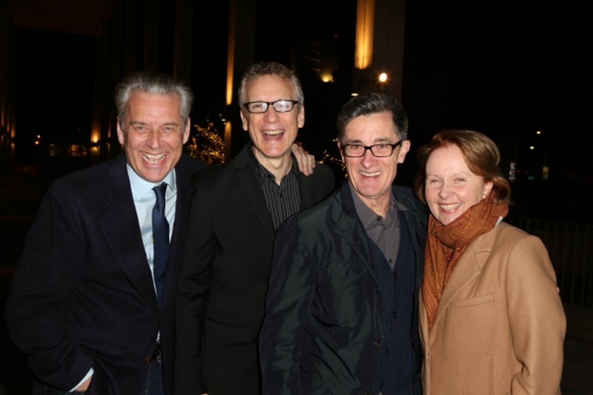Michael Ritchie, Rick Elice, Roger Rees, Kate Burton at 