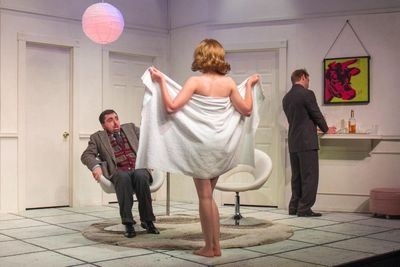 Matt Austin, Erin Shaghnessy as Gloria, and James Hipp Photo