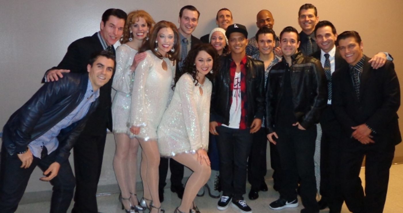 Photo Flash: Bruno Mars Visits JERSEY BOYS in Las Vegas  Image
