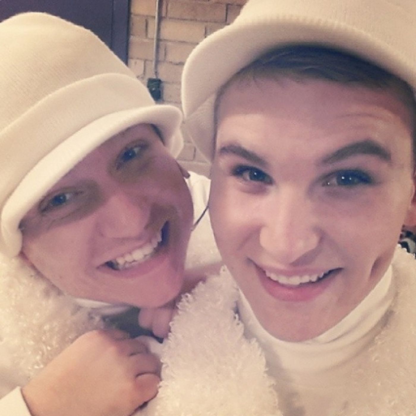 Photo Flash: Saturday Intermission Pics, Dec 7 - EVITA Tour Stacks a Game-Day Pyramid, KINKY BOOTS Celebrates GRAMMY Nom and More!  Image