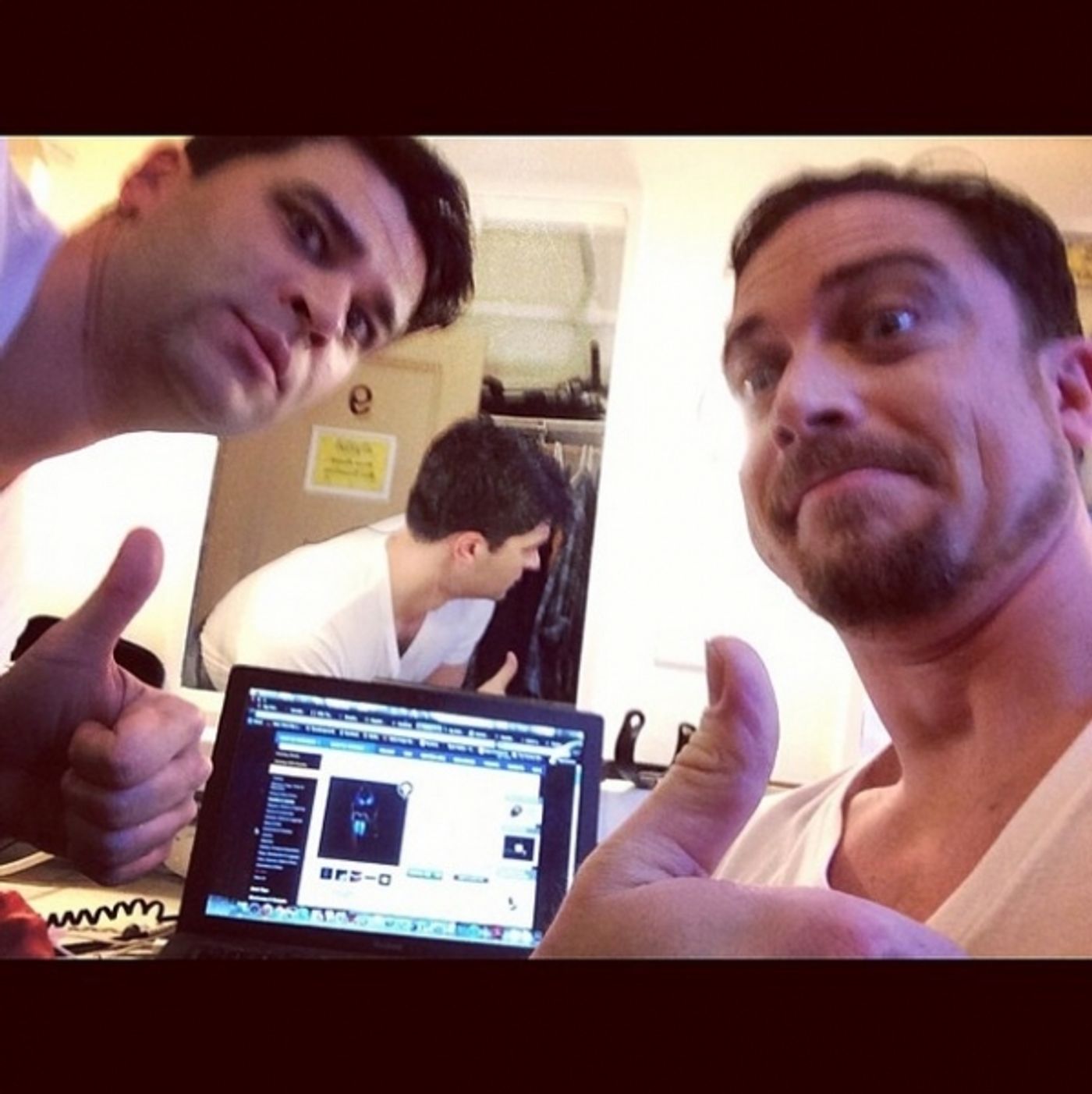 Photo Flash: Saturday Intermission Pics, Dec 7 - EVITA Tour Stacks a Game-Day Pyramid, KINKY BOOTS Celebrates GRAMMY Nom and More!  Image