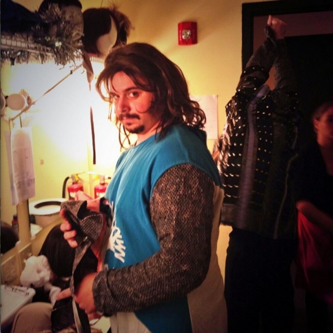 Photo Flash: Saturday Intermission Pics, Dec 7 - EVITA Tour Stacks a Game-Day Pyramid, KINKY BOOTS Celebrates GRAMMY Nom and More!  Image