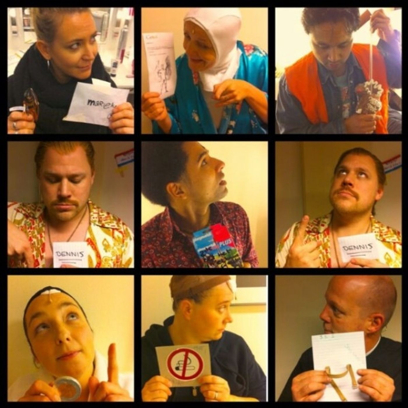 Photo Flash: Saturday Intermission Pics, Dec 7 - EVITA Tour Stacks a Game-Day Pyramid, KINKY BOOTS Celebrates GRAMMY Nom and More!  Image