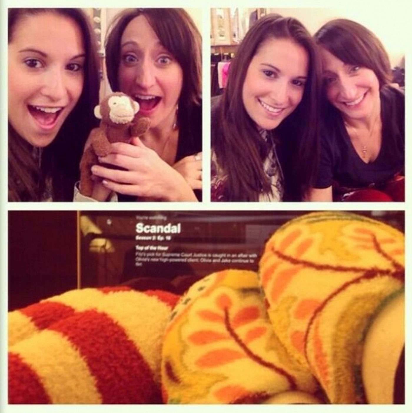 Photo Flash: Saturday Intermission Pics, Dec 7 - EVITA Tour Stacks a Game-Day Pyramid, KINKY BOOTS Celebrates GRAMMY Nom and More!  Image