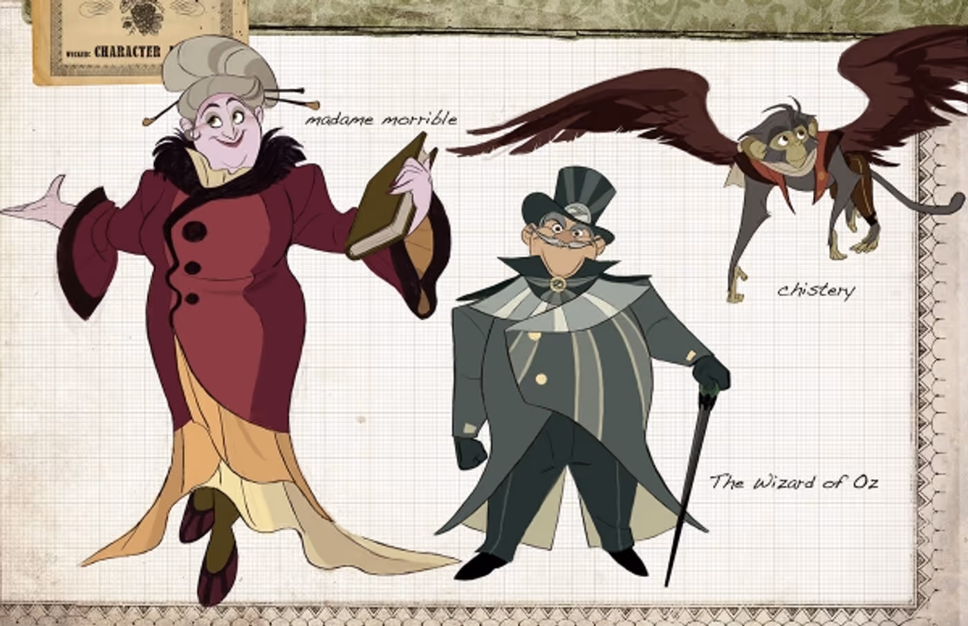 Photo Flash: WICKED As An Animated Film? Disney Artist Imagines Cartoon Elphaba, Glinda and More!  Image