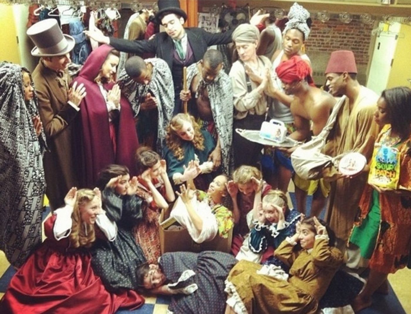 Photo Flash: Saturday Intermission Pics - Dec. 7 - Part 2 - Laura Osnes is 'One of the Guys' at CINDERELLA; Plus La Jolla's SIDE SHOW, 'PHANTOM' & EVITA Tours!  Image