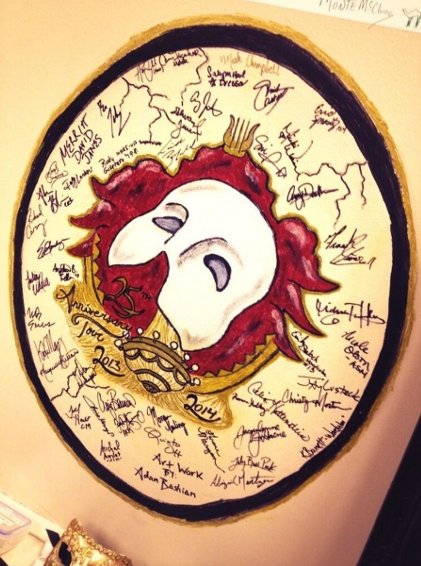 Photo Flash: Saturday Intermission Pics - Dec. 7 - Part 2 - Laura Osnes is 'One of the Guys' at CINDERELLA; Plus La Jolla's SIDE SHOW, 'PHANTOM' & EVITA Tours!  Image