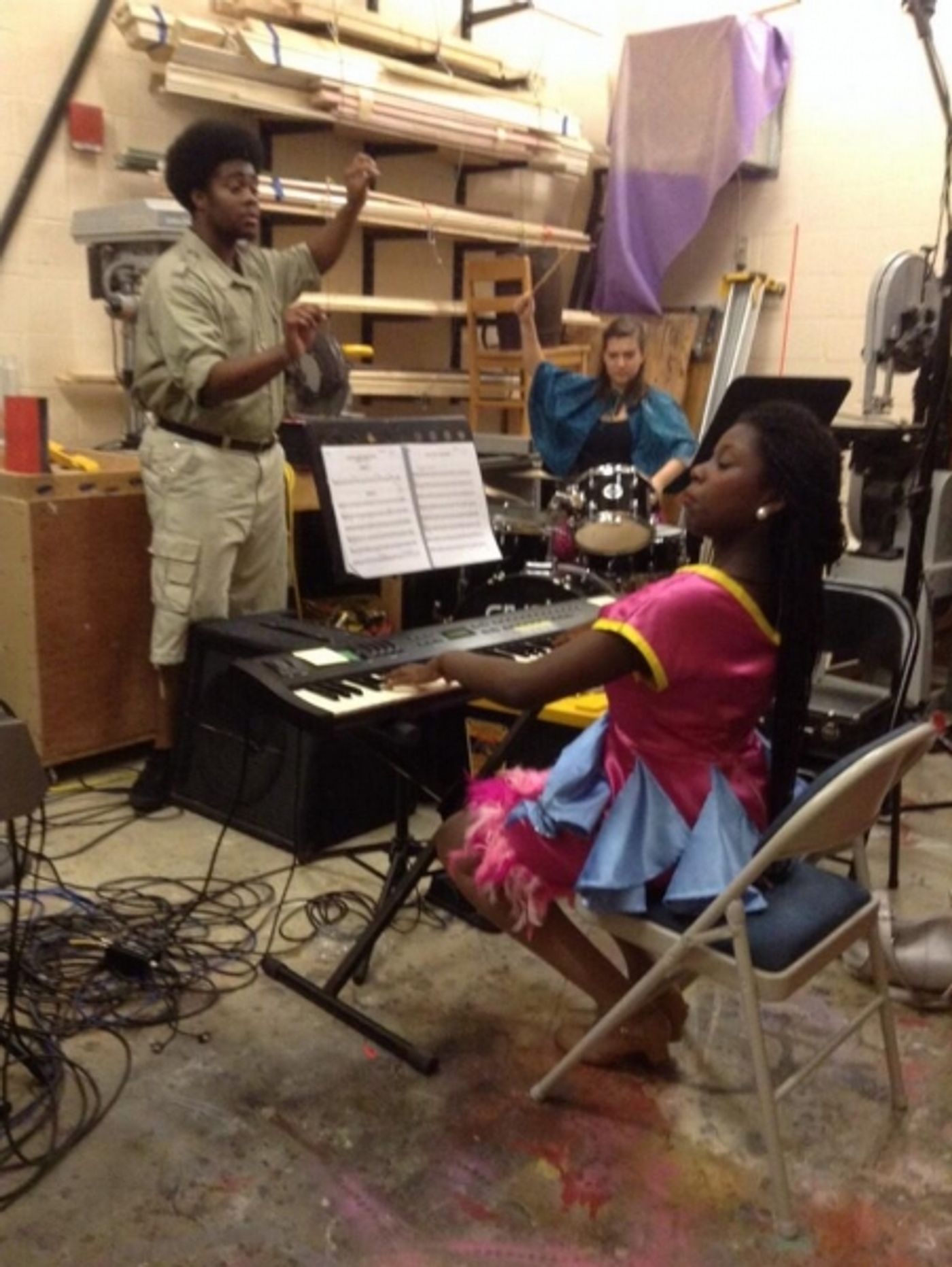 Photo Flash: Saturday Intermission Pics - Dec. 7 - Part 2 - Laura Osnes is 'One of the Guys' at CINDERELLA; Plus La Jolla's SIDE SHOW, 'PHANTOM' & EVITA Tours!  Image