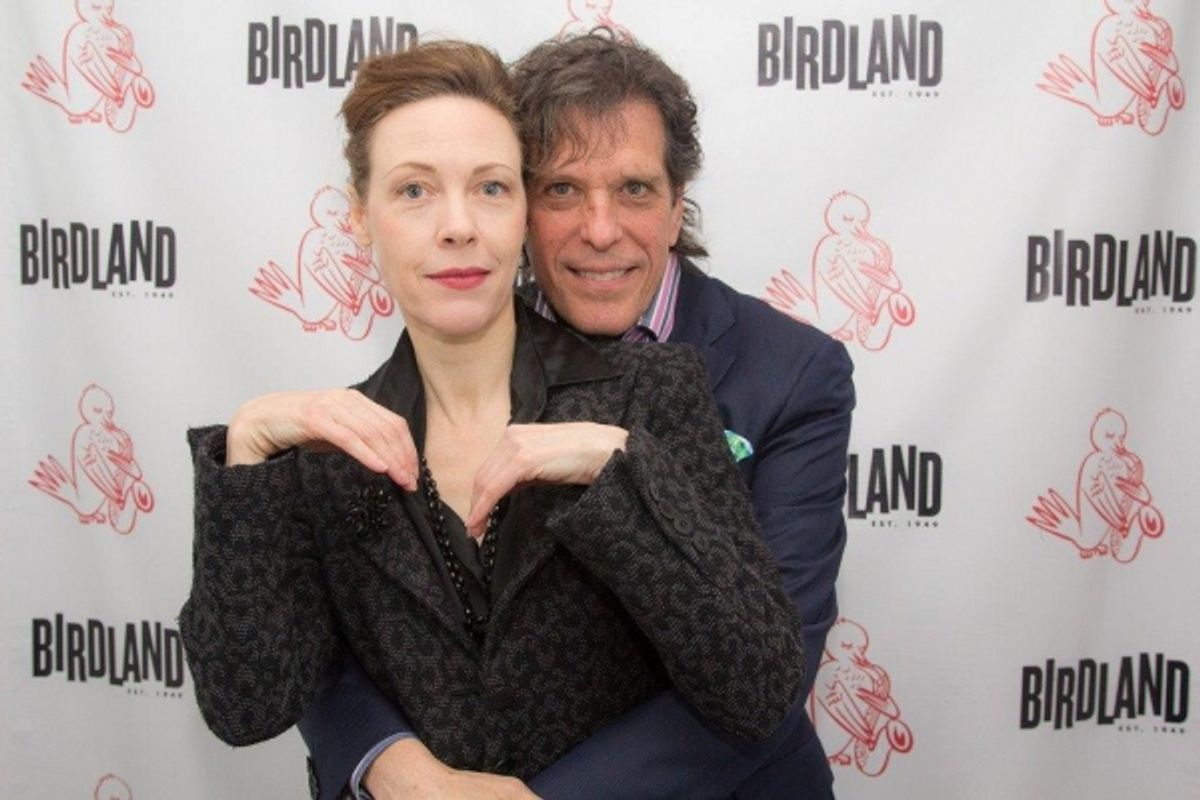 Veanne Cox and Jonathan Brielle at 