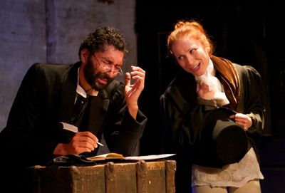 Damen Scranton as Ebenezer Scrooge and Tatyana Kot Photo