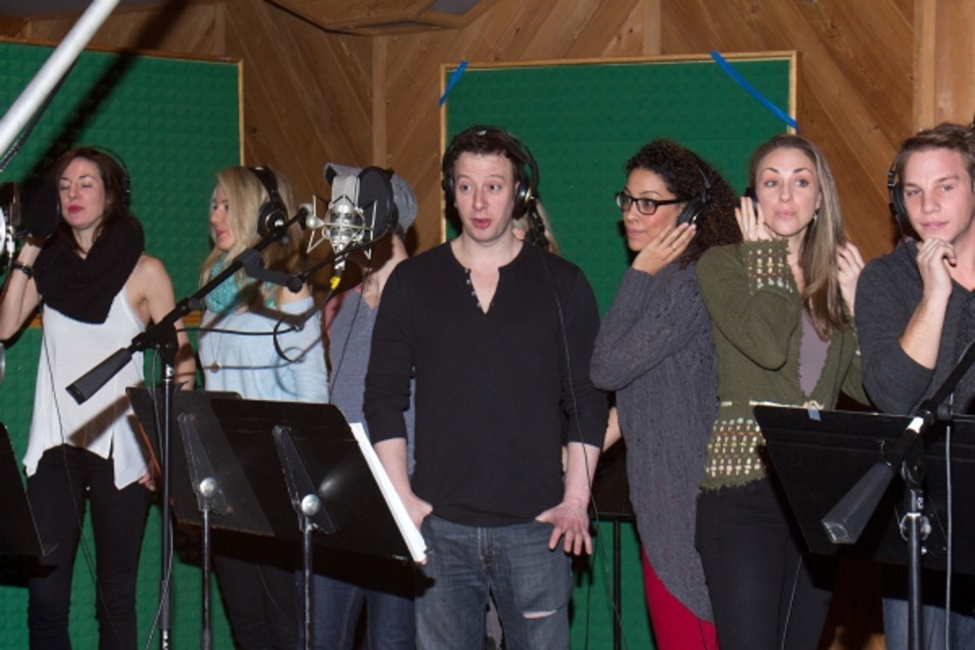 Photo Coverage: In the Recording Studio with Norbert Leo Butz, Kate Baldwin & the Cast of BIG FISH  Image