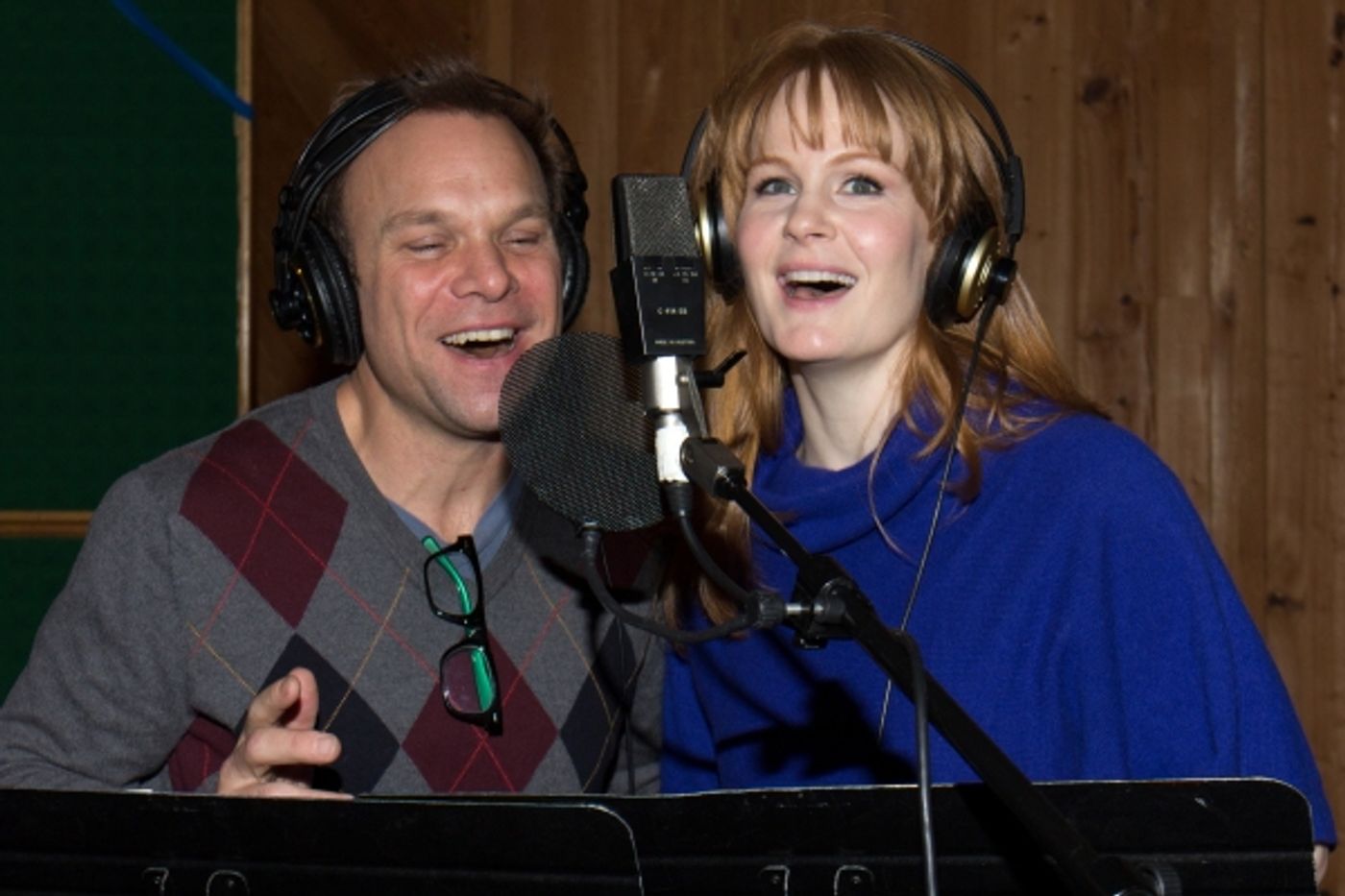 Photo Coverage: In the Recording Studio with Norbert Leo Butz, Kate Baldwin & the Cast of BIG FISH  Image