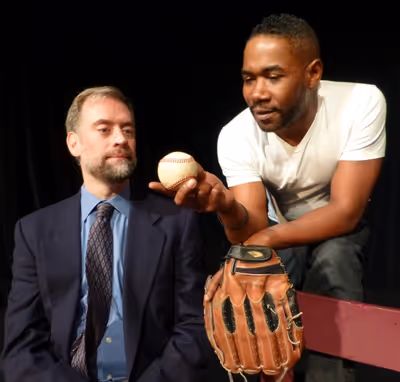 Mason listens to Darren''s baseball dreams. (from left): Richard Sabine, Barry Brisco Photo