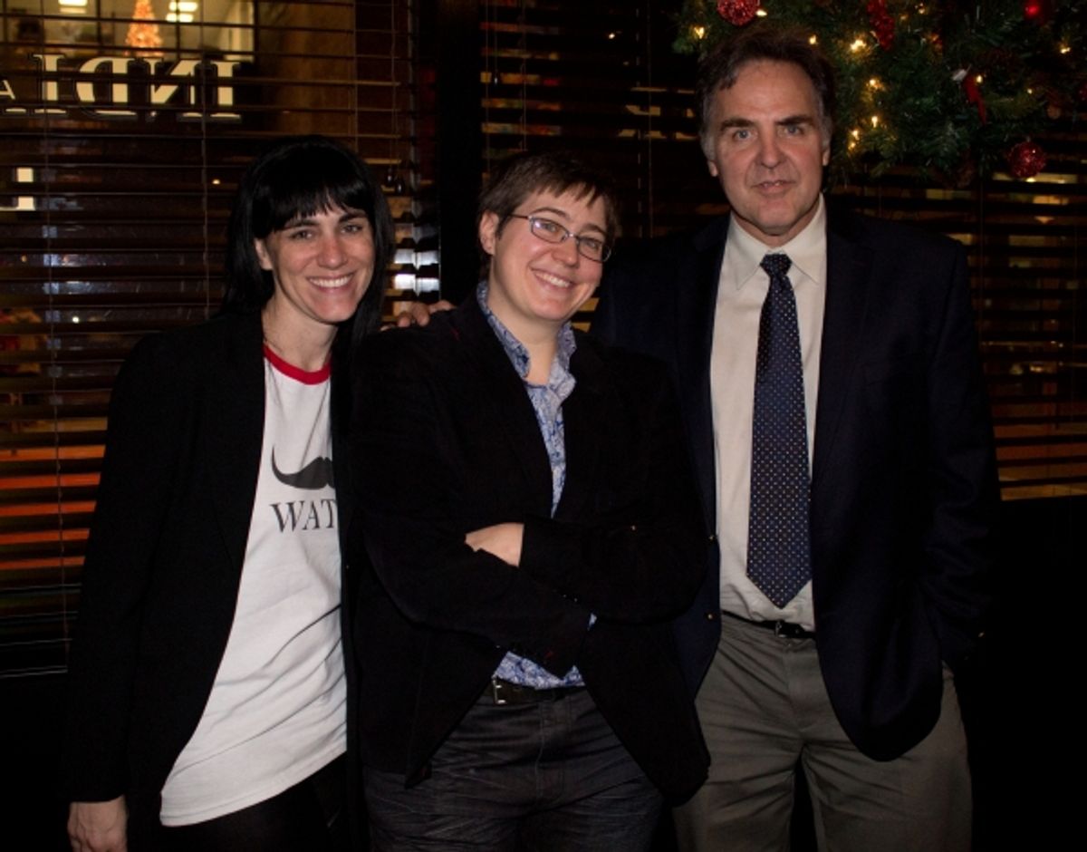 Leigh Silverman, Madeline George and Tim Sanford at 