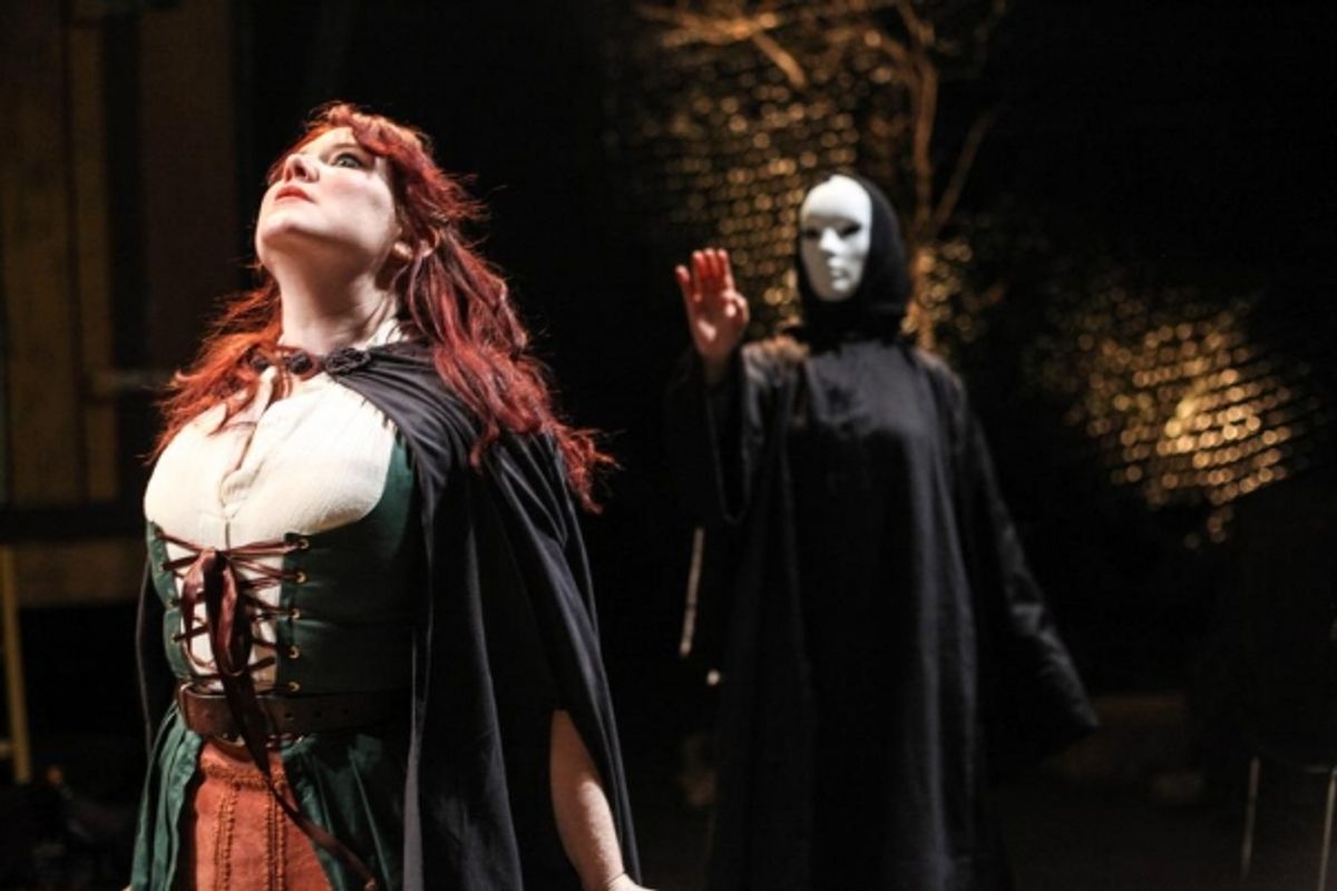 Kate Nawrocki as Tasha and Amber Vaughn Robinson as Oh, Death at 