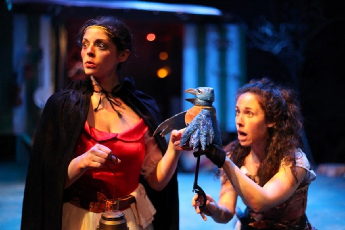 Ann Sonneville as Princess Sara and Sarah Scanlon as Sallie at 