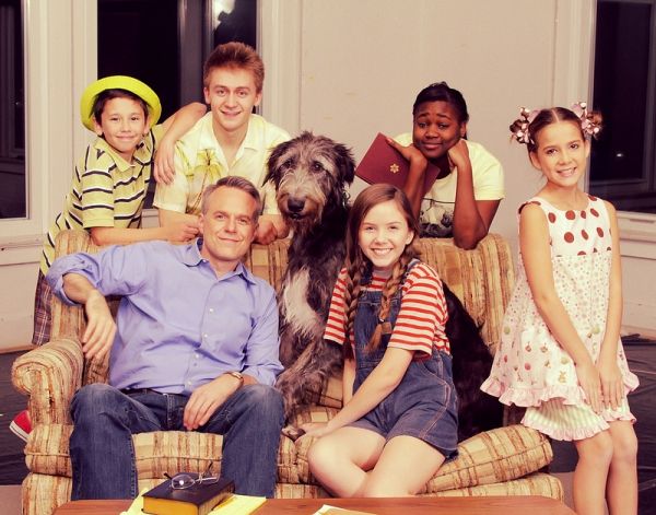 BACK: Danny Phillips (Stevie), Riley Costello (Dunlap Dewberry), Imari Hardon (Amanda Photo