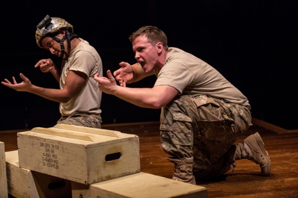 Adam Poss (Julian Flores) and Nick Horst (Evans) at 